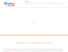 Tablet Screenshot of healthysound.com